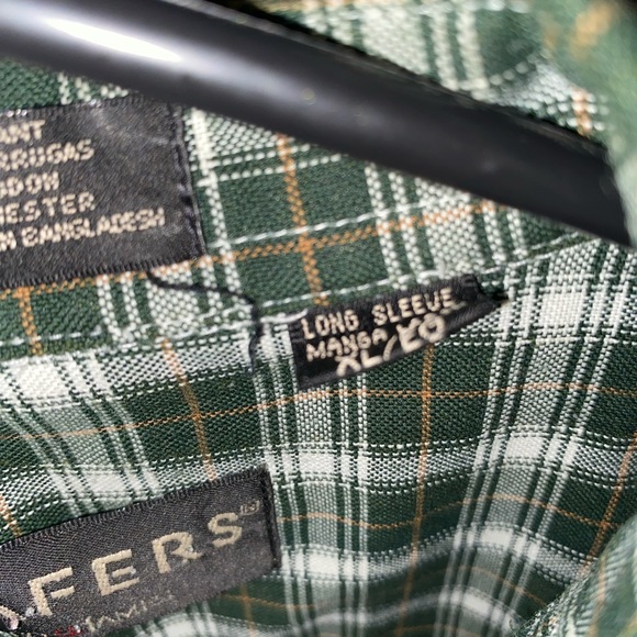 LOAFERS Casual Men’s Button down long sleeve shirt, button sleeves, size XL - Picture 5 of 6